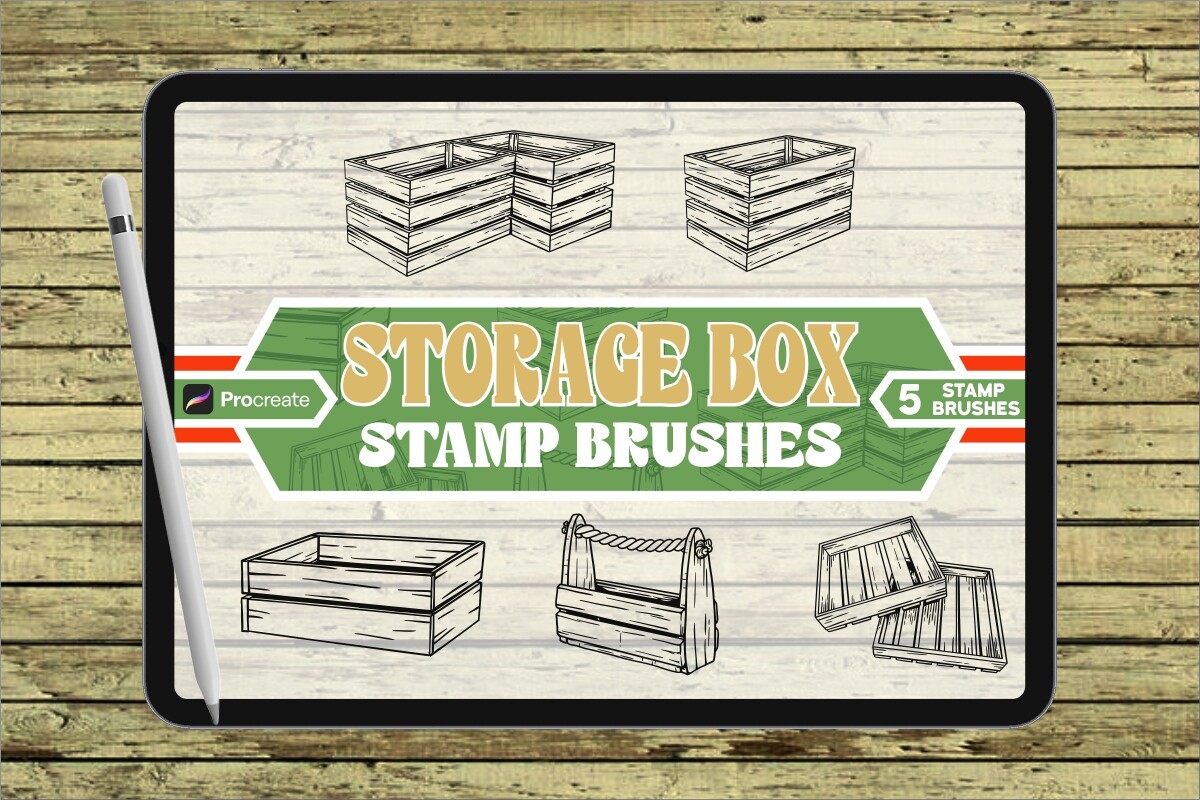 Trowel Brush Stamp Set for Procreate Graphic by vect studio · Creative ...
