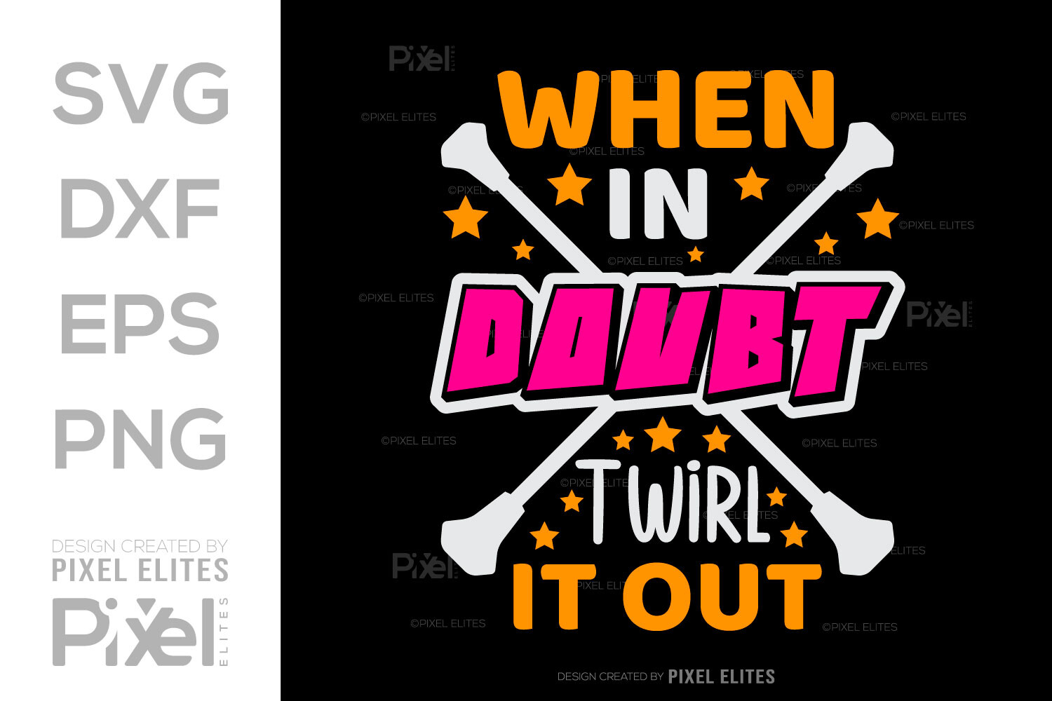 When in Doubt Twirl in out SVG Graphic by Pixel Elites · Creative Fabrica