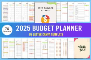 2025 Budget Planner Canva Interior Graphic by designmela01 · Creative ...