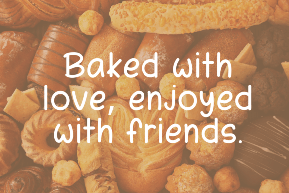 Baked Goodness Font - Preview 1