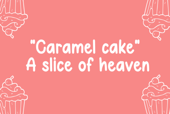 Cake Caramel Font - Preview 1