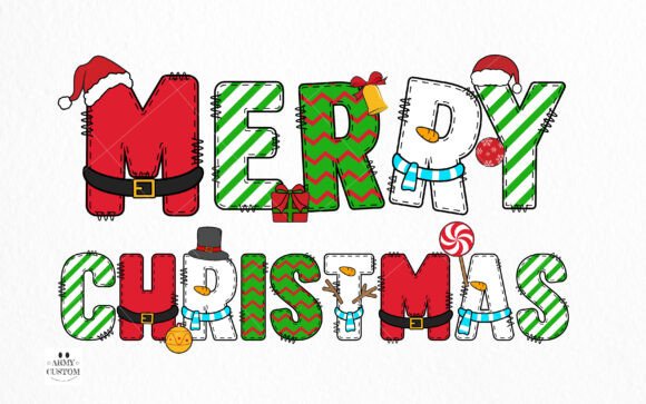 Christmas Army Bundle Font - Preview 3