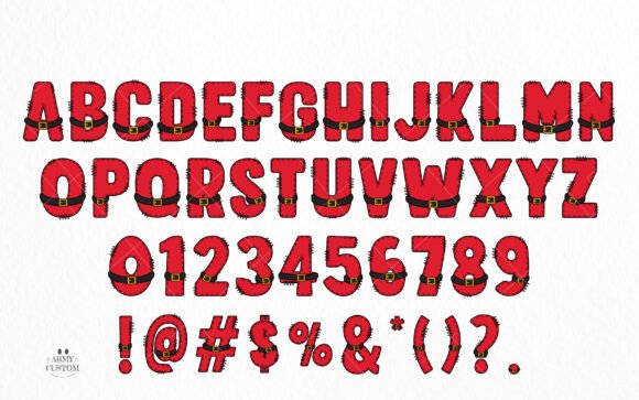Christmas Army Bundle Font - Preview 5
