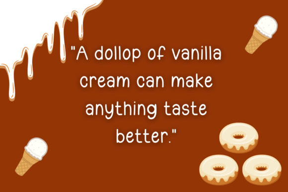 Cream Vanila Font PNG with transparent background - Preview 1