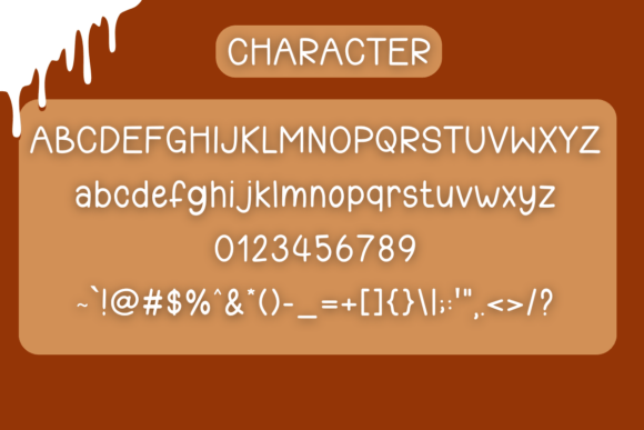 Cream Vanila Font PNG with transparent background - Preview 2