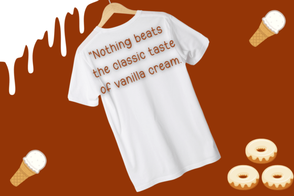 Cream Vanila Font PNG with transparent background - Preview 3