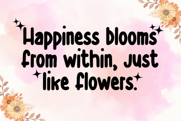 Fresh Flower Font - Preview 1
