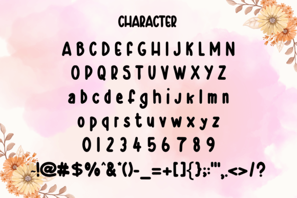 Fresh Flower Font - Preview 2