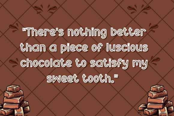 Luscious Chocolate Font PNG with transparent background - Preview 1