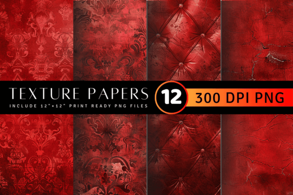 Luxury Red Texture Digital Paper