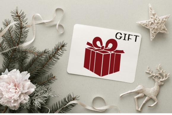 New Year Gift Font PNG with transparent background - Preview 5