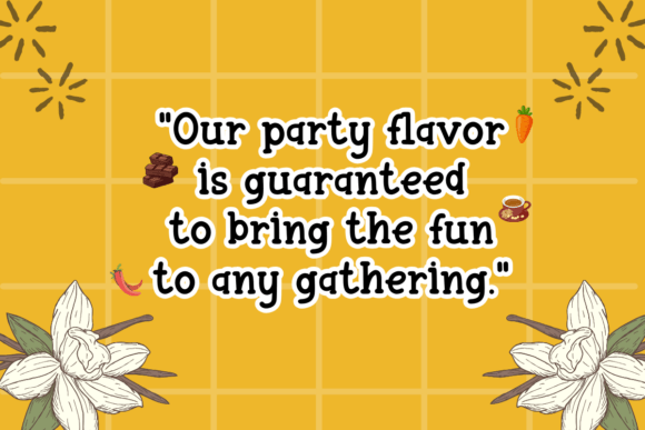 Party Flavor Font PNG with transparent background - Preview 1