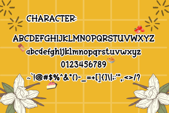Party Flavor Font PNG with transparent background - Preview 2