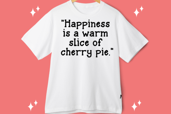 Pie Cherry Font font preview - 2