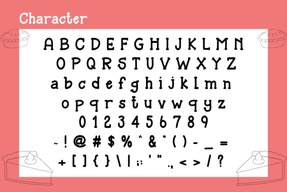 Pie Cherry Font font preview - 5