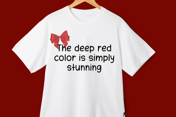 Red Valvet Font PNG with transparent background - Preview 2