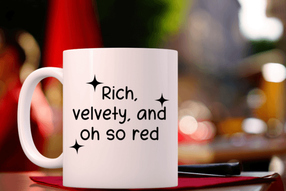 Red Valvet Font PNG with transparent background - Preview 3