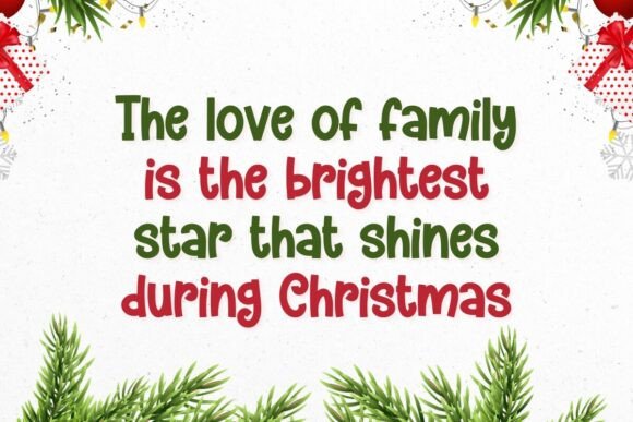 Christmas Cliparts Font - Preview 1