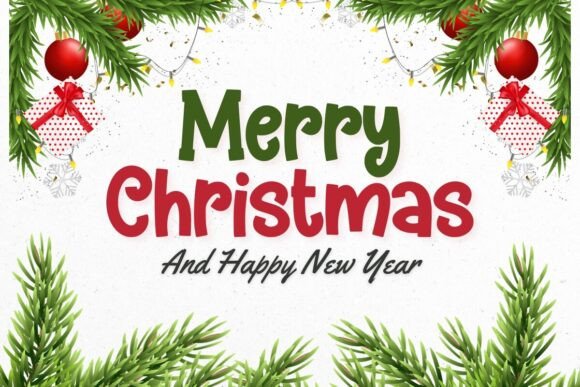 Christmas Cliparts Font - Preview 3