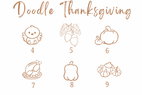 Doodle Thanksgiving Font - Preview 3