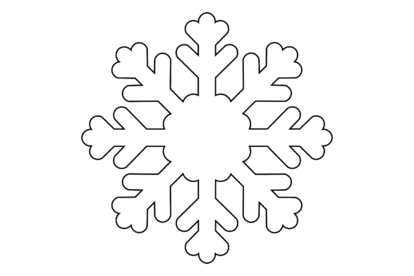 Elegant Snowflake Digital Clipart Illustration Artisanat Par Vivid Visions