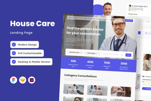 House Care - Responsive Landing Page