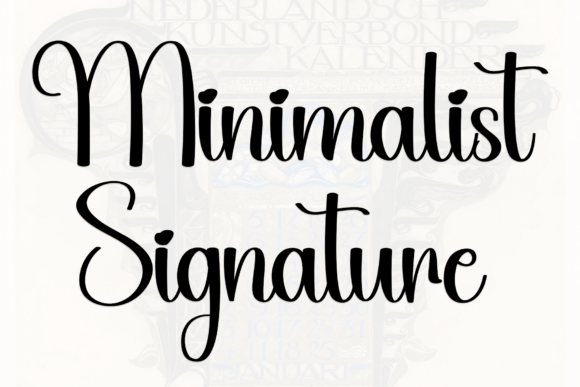 January Signature Font PNG with transparent background - Preview 6