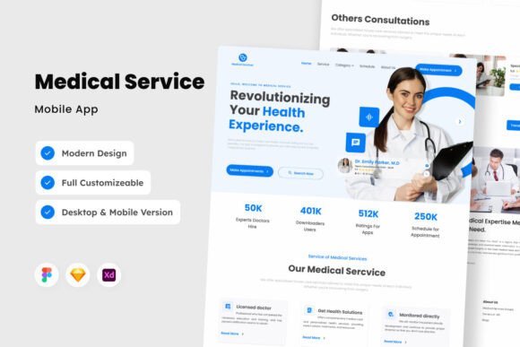 Medical Service - Online Booking Landing