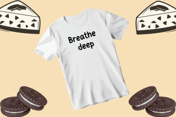 Oreo Cheesecake Font PNG with transparent background - Preview 3