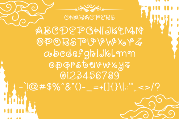 Royal Flourish Font PNG with transparent background - Preview 2