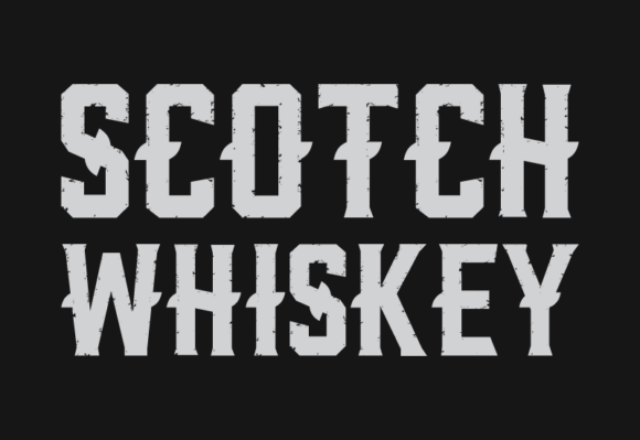 Scotch Whiskey Font PNG with transparent background - Preview 1