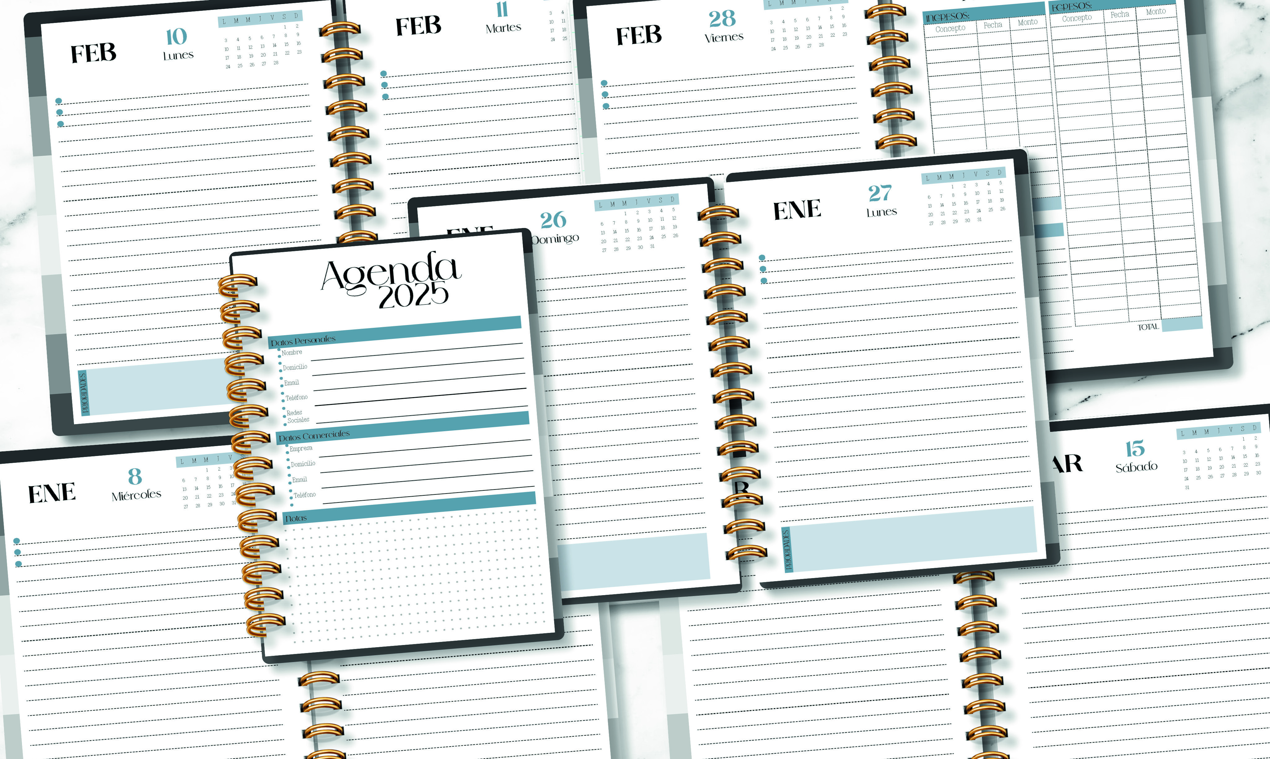 2025 Daily Planner | Half-Letter Printa Graphic by HappyPlanning ...