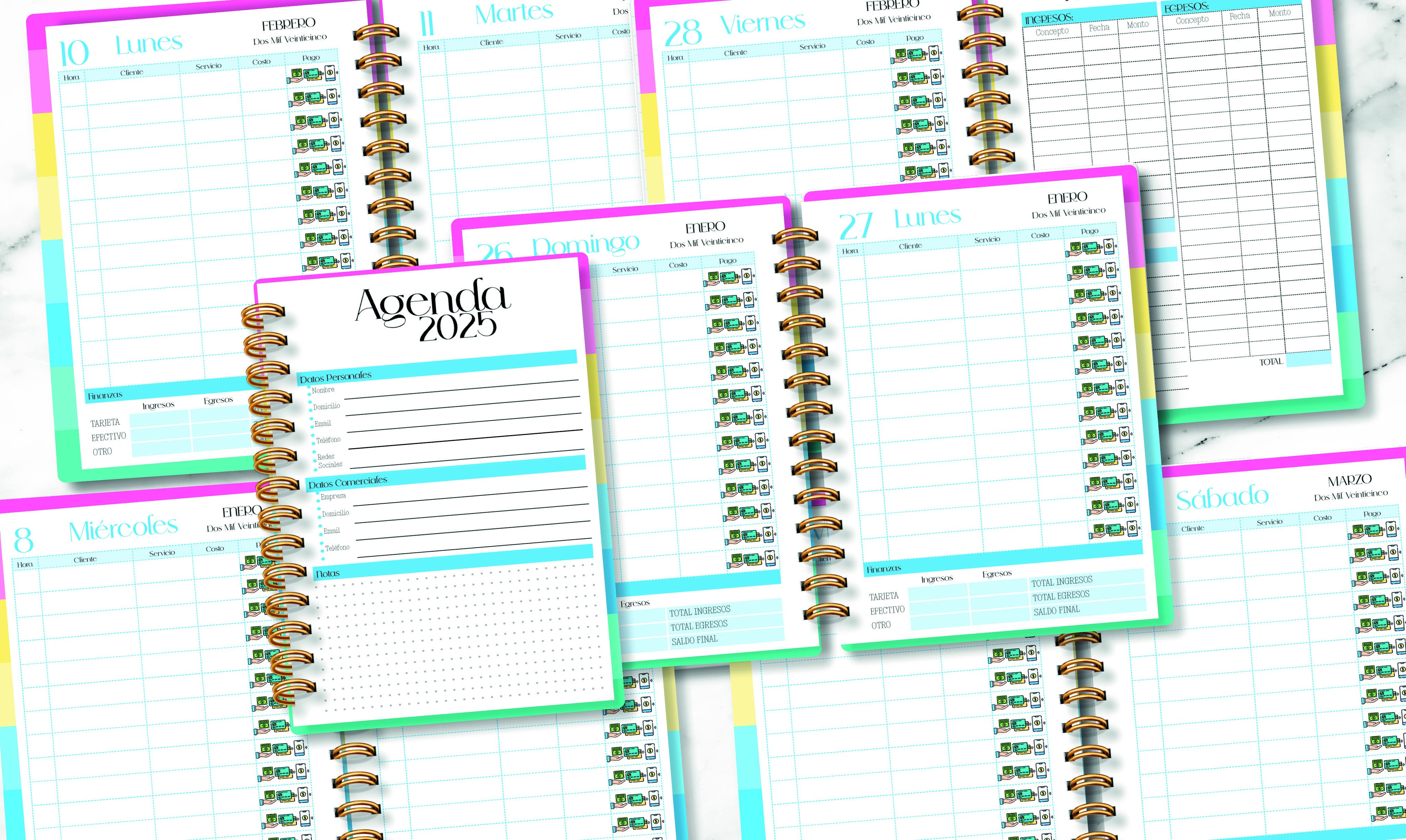 2025 Daily Planner WITHOUT Time Slots | Graphic by HappyPlanning ...
