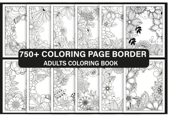 650+ Borders Coloring Page Bundle