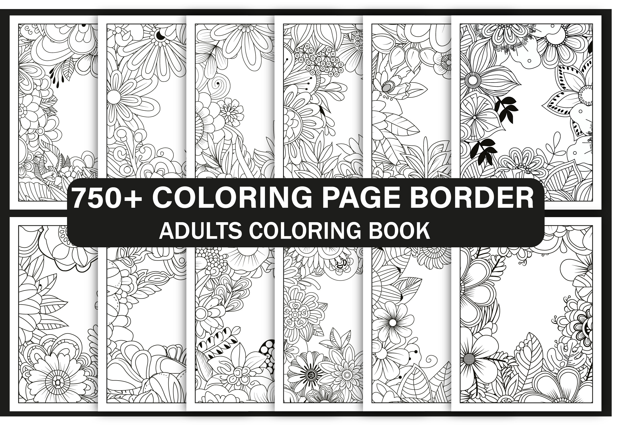 650+ Borders Coloring Page Bundle
