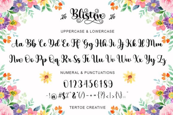 Blisten Font - Preview 3