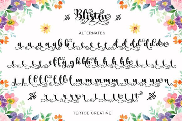 Blisten Font - Preview 4