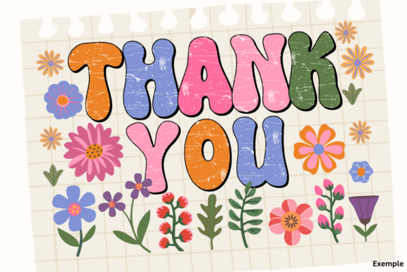 Bright Flower Doodle Font - Preview 5