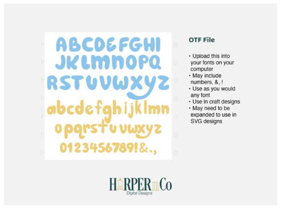 Bubbly Blue Font - Preview 2