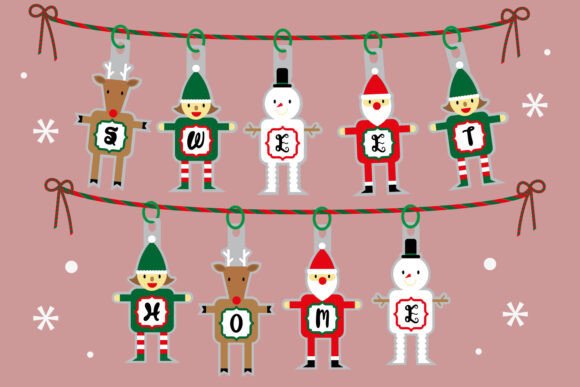 Christmas Doll Font PNG with transparent background - Preview 1