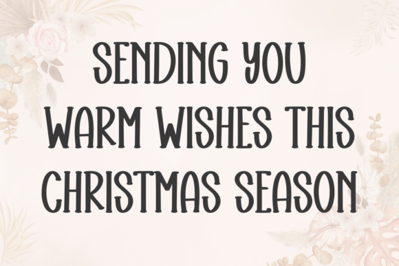 Christmas Greeting Font - Preview 1