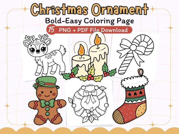 Christmas Ornament Coloring Pages