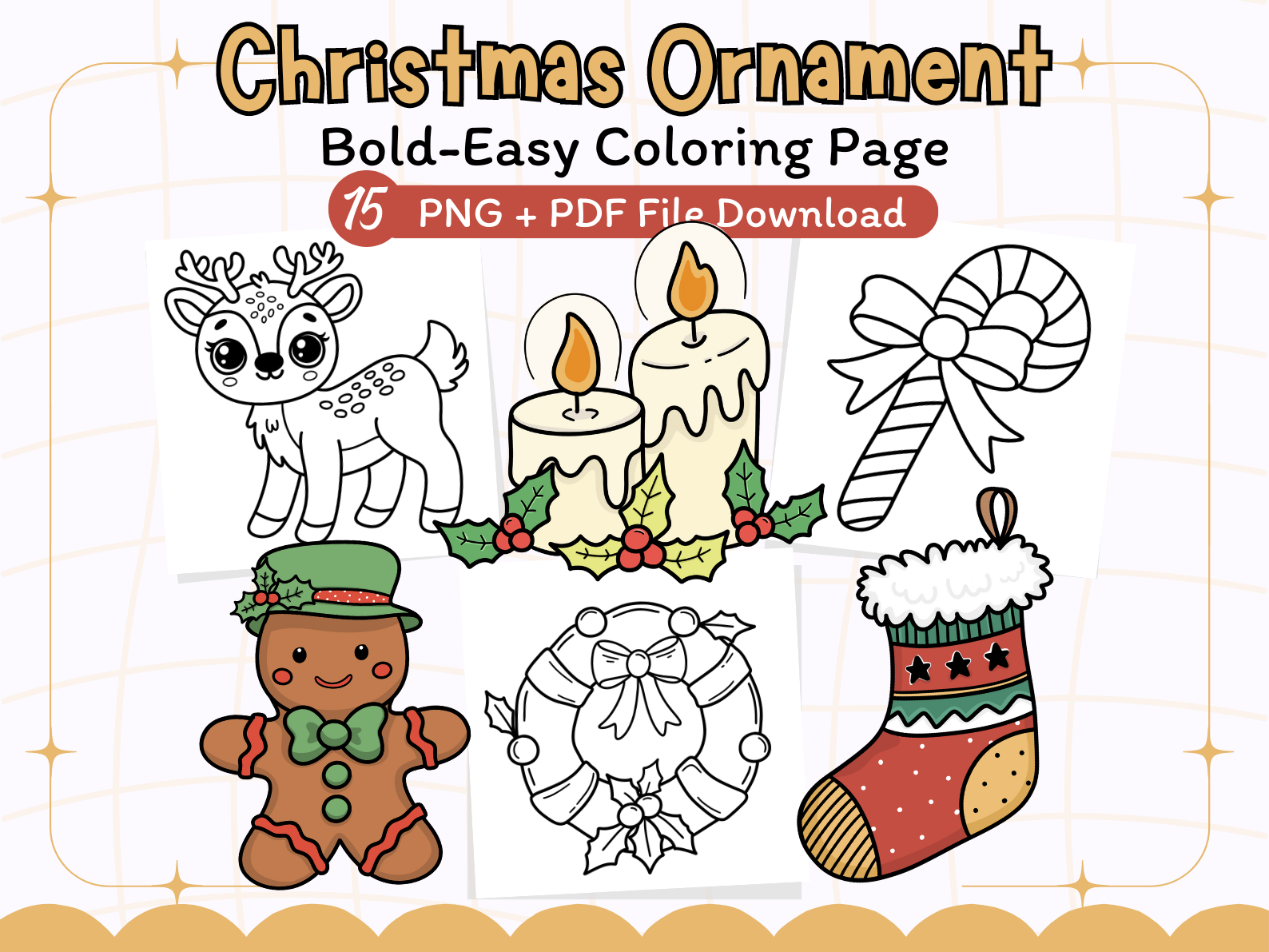 Christmas Ornament Coloring Pages