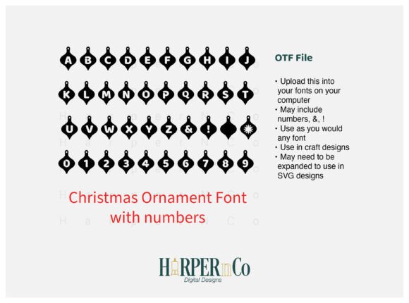 Christmas Ornament Font - Preview 1