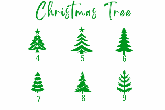 Christmas Tree Font - Preview 3