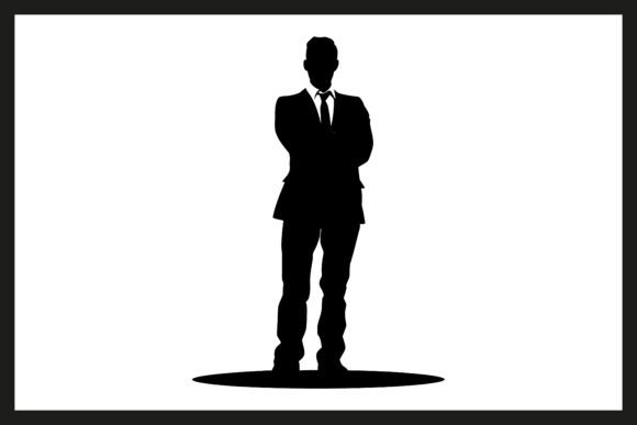 Corporate Leader Silhouette with Visiona Illustration Généré par IA Par fijulanam468