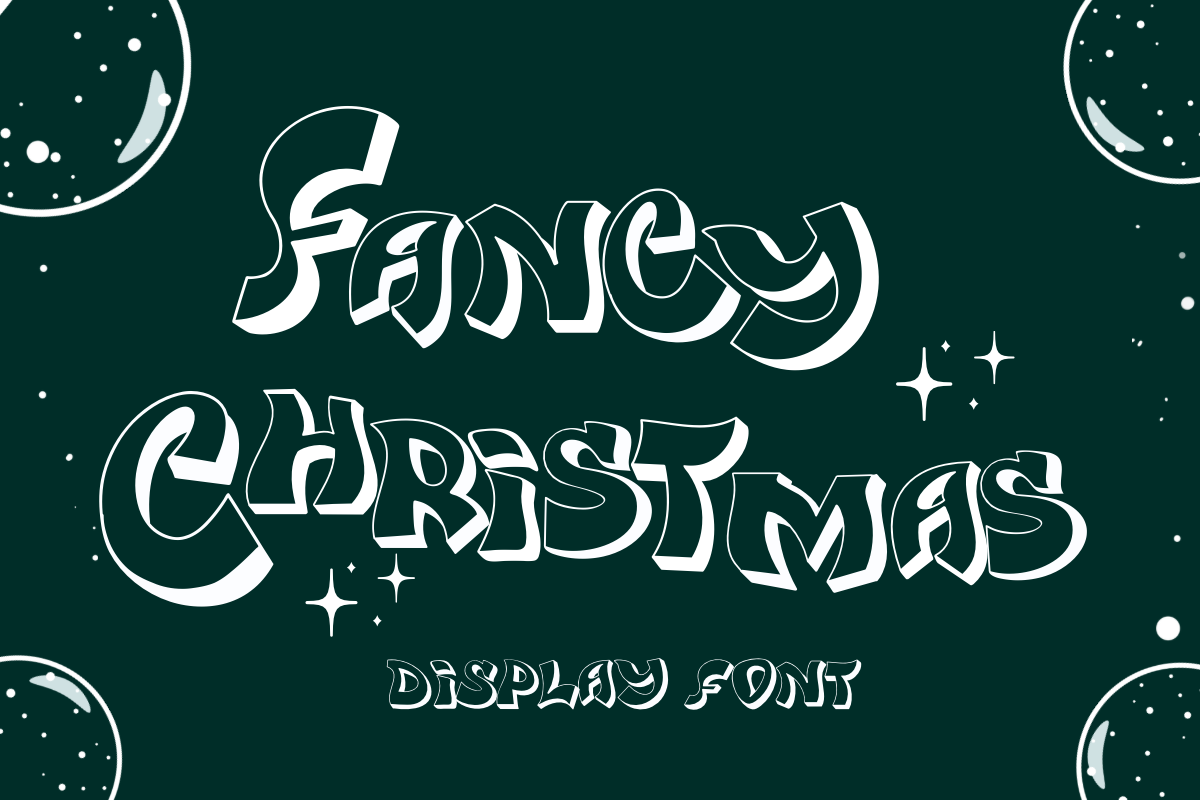 Fancy Christmas Font - photo 2