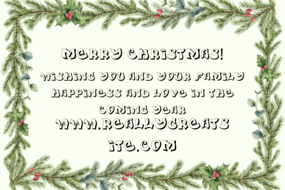Fancy Christmas Font - Preview 2
