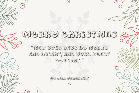 Fancy Christmas Font - Preview 3