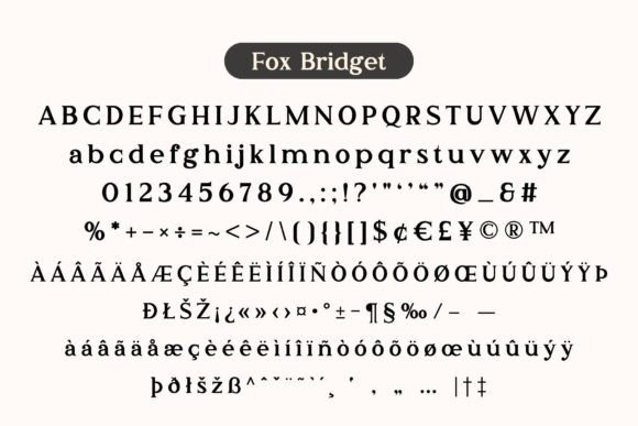 Fox Bridget and Fox Orchid Font - Preview 6